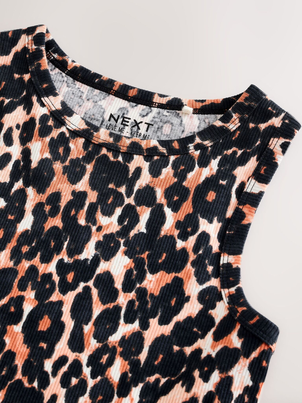 Майка для девочки Next AK2-089, Черный, Коричневый