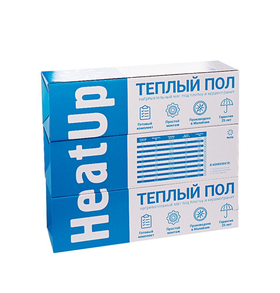 Теплый пол HeatUp 1,0 м2 под плитку и керамогранит