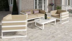 Primavera, набор белый/бежевый, алюминий