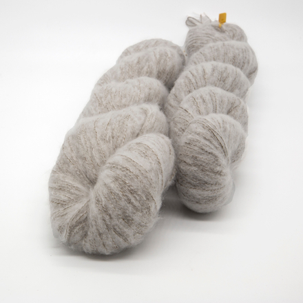 brushed cashmere yarn коричнево-серый 03