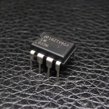 Микросхема LM833N orig / DIP8, Двухканальный операционный усилитель с низким уровнем шума