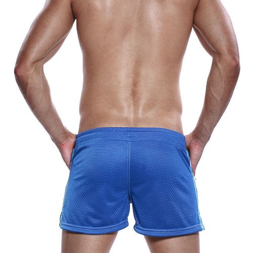 Мужские шорты синие в сетку Seobean Sport Shorts Blue 40506