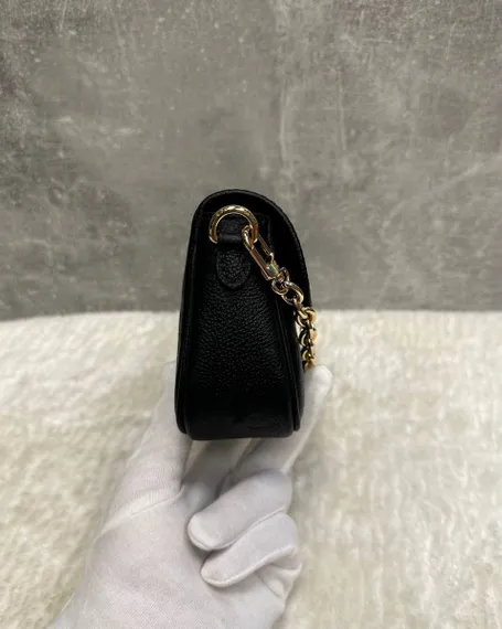 Кошелек женский Louis Vuitton Ivy на цепочке черный