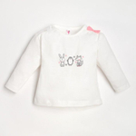 Лонгслив для девочек А.M0946K-0/1, молочный р.68-74 9449732 (Takro)