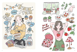 Chiyaki-no-Fakushonuriroku. Coloring Book