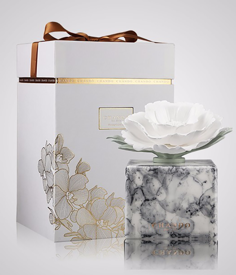 White Marble, ароматический диффузор с необычными палочками, Chando