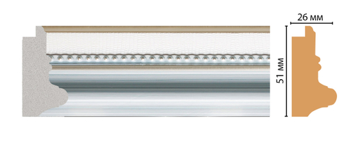 Багет Decomaster FM27-1 51*26*2850мм