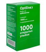 Зубочистки с ментолом бамбуковые Optiline в PE индивидуальной упаковке, 1000 штук