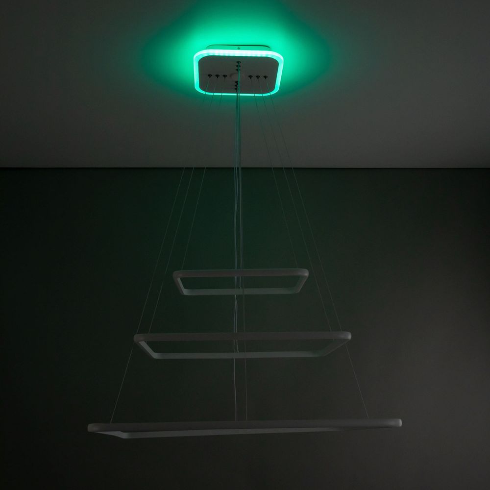 Citilux Неон Смарт CL731AK110E Умная подвесная люстра Белая