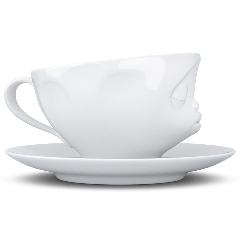 Чайная пара Kissing, 200 мл, белая