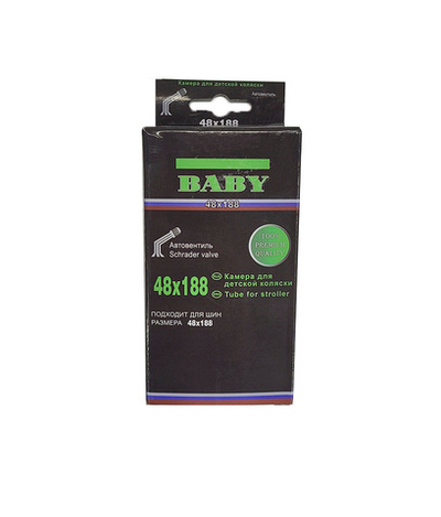 Камера вело колясочная 48х188 кривой ниппель