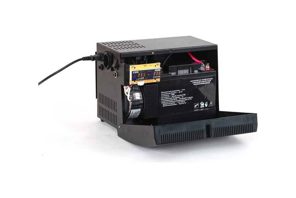 Источник бесперебойного питания для систем отопления со встроенным стабилизатором (Line-Interactive) TEPLOCOM-500+40