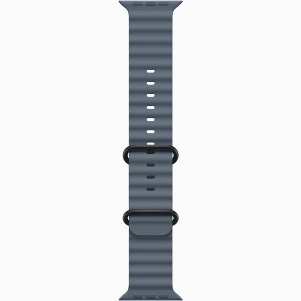 Умные часы Apple Watch Ultra 3 49 мм черный титан, ремешок Ocean синего цвета