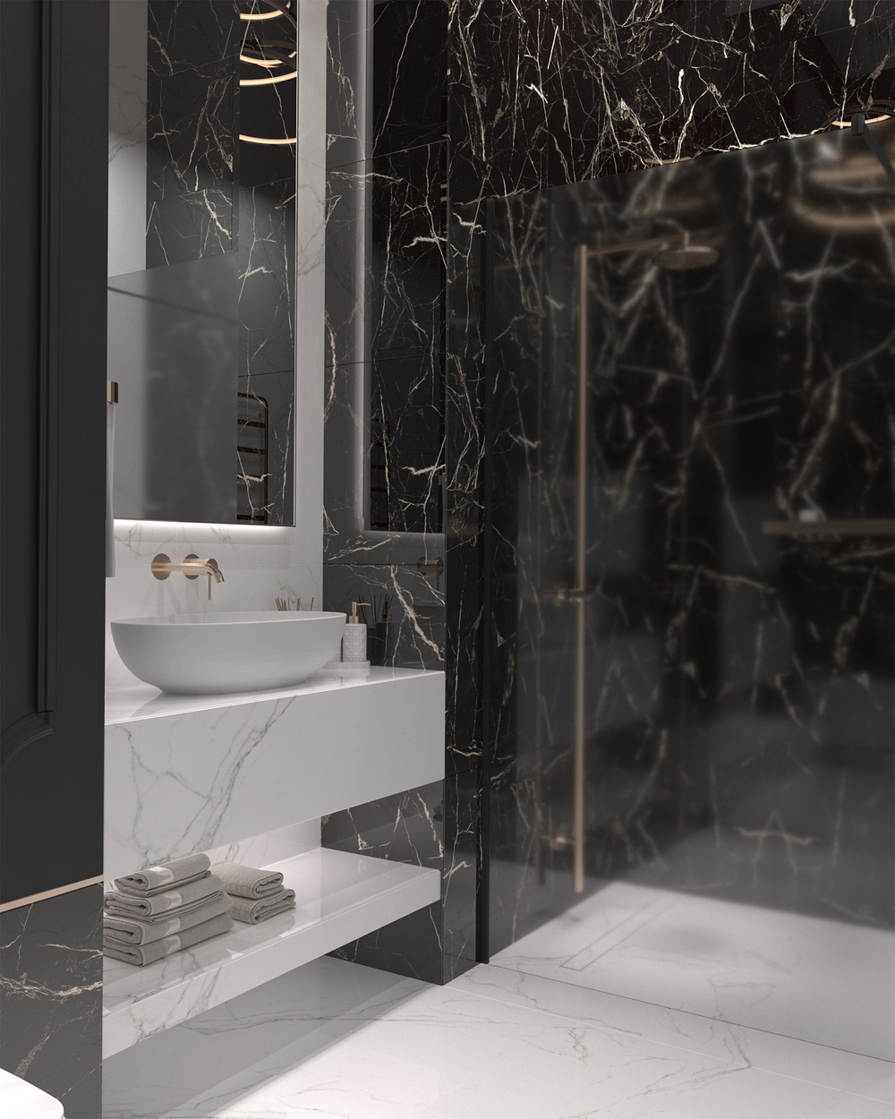 Керамогранит, Arcadia Ceramica, BLACK SPINDER, 600x600 мм, суперглянцевая