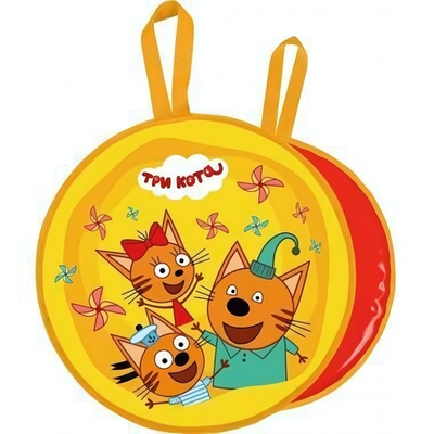Ледянка Три кота мягкая d 450 мм Три кота на желтом
