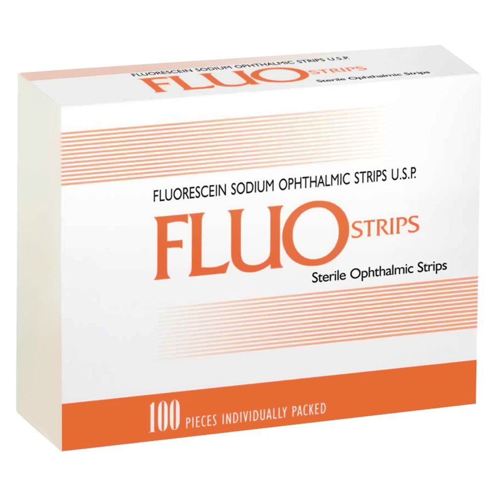 FluoStrips тест-полоски офтальмологические с флюоресцеином 100 шт