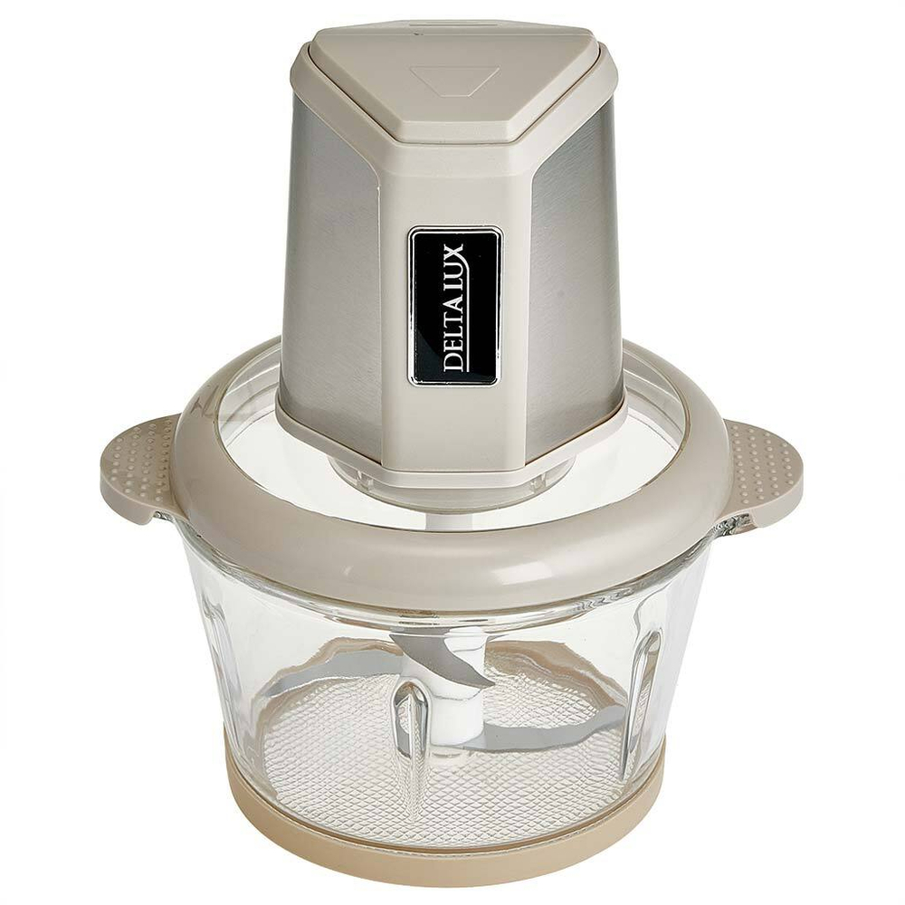 Измельчитель электрический 800 Вт, 2 л DELTA LUX DE-7405 бежевый