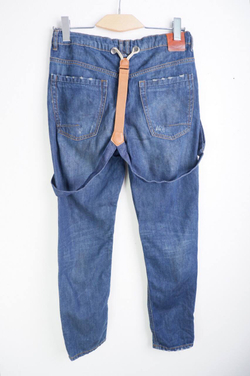 Джинсы Zara с подтяжками, на 13/14 лет