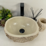 Раковина из мрамора Erozy Cream EM-65572 35*30*15 0868
