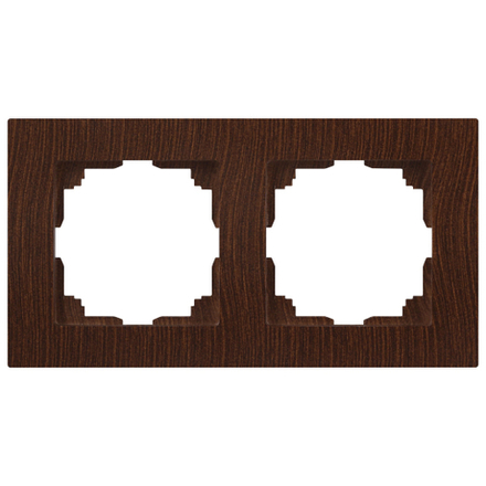 Рамка для розеток и выключателей Intro Accent 6-502-10 на 2 поста, СУ, венге