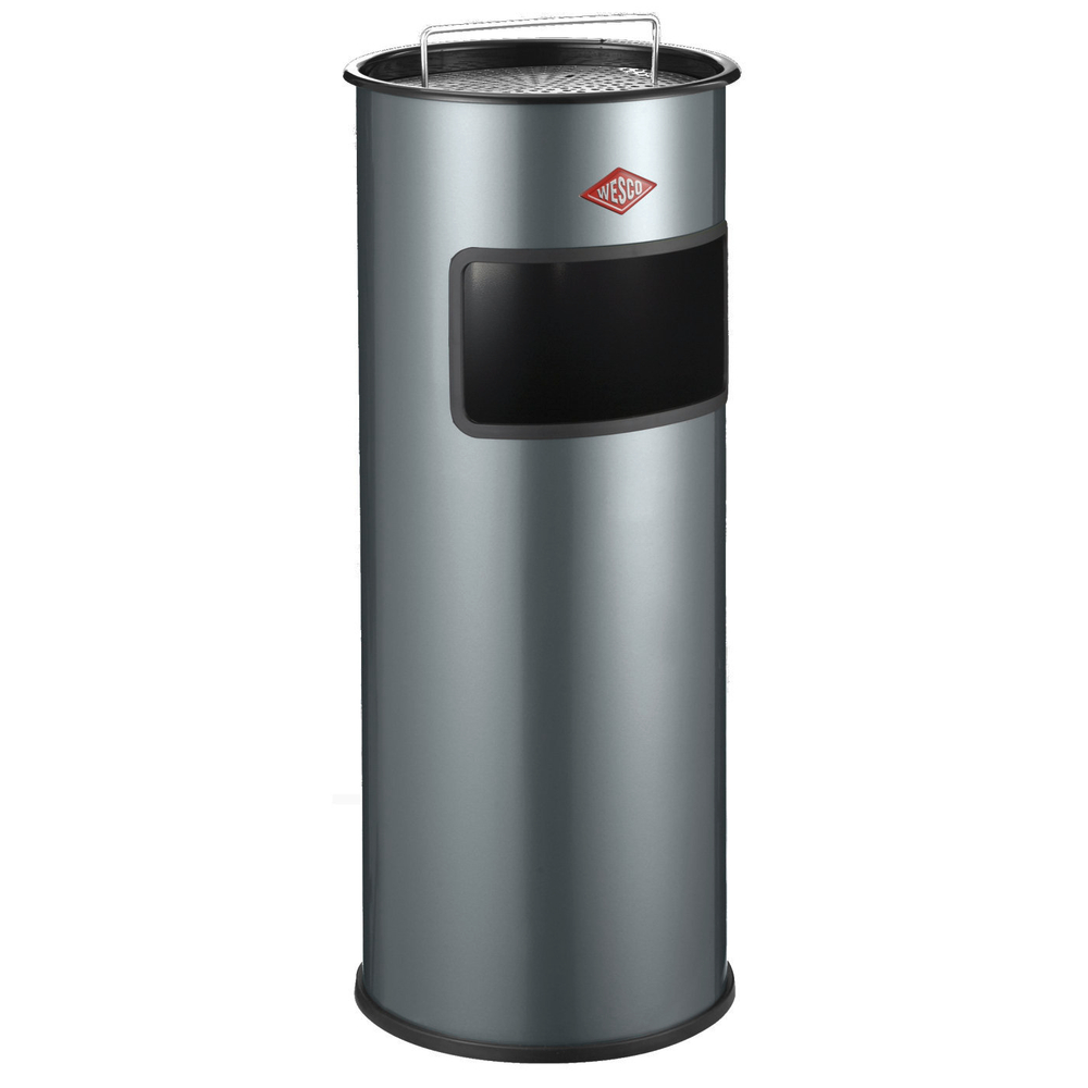 Ведро для мусора с ситом и пепельницей 30л Wesco Ashbins графитовое Германия
