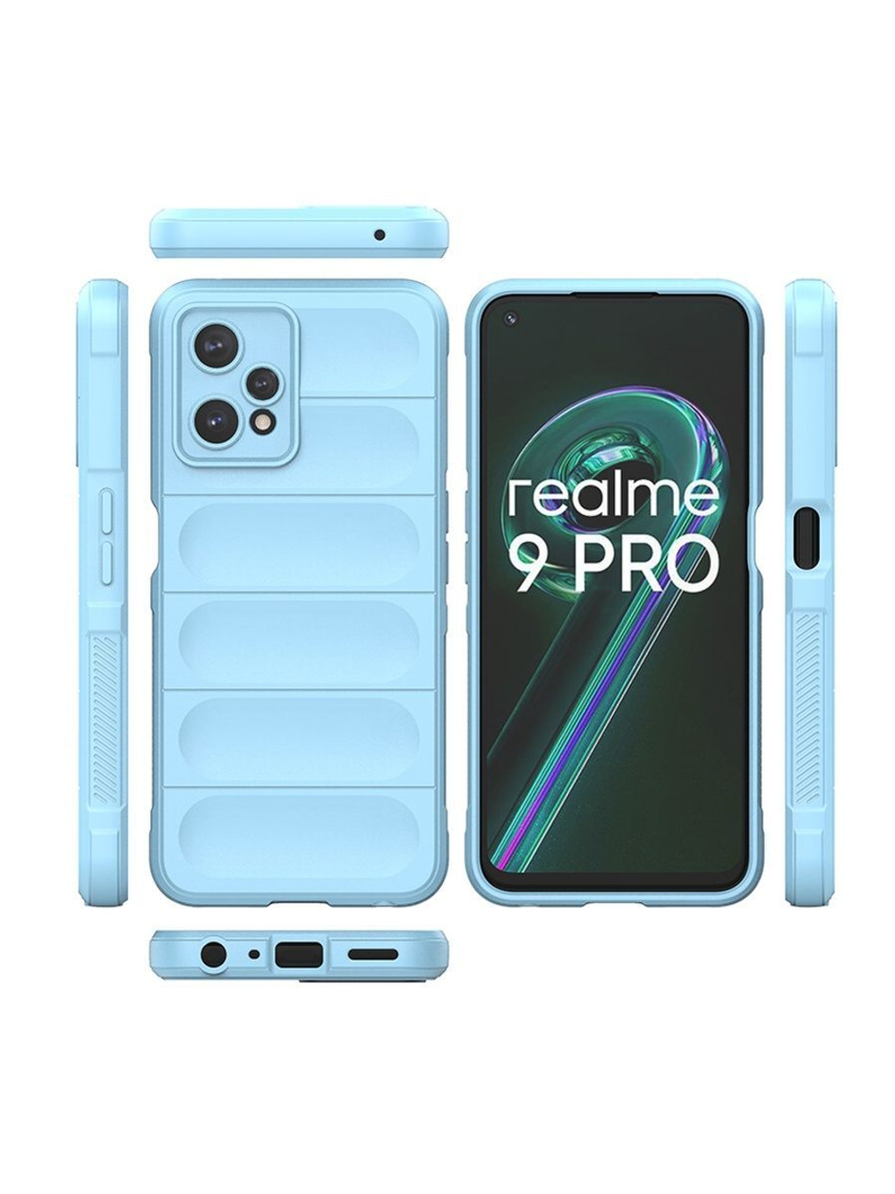 Противоударный чехол Flexible Case для Realme 9 Pro+