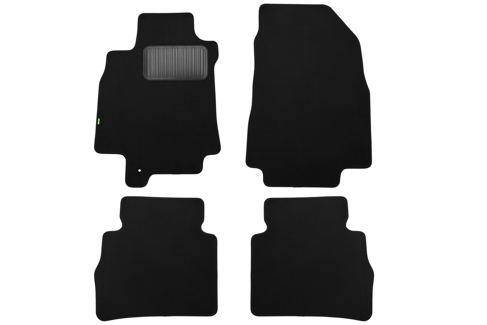 Коврики в салон для NISSAN Tiida 2004-2012, 2010-2013, седан, 4 шт. (текстиль) арт.KLEVER02362101210KH