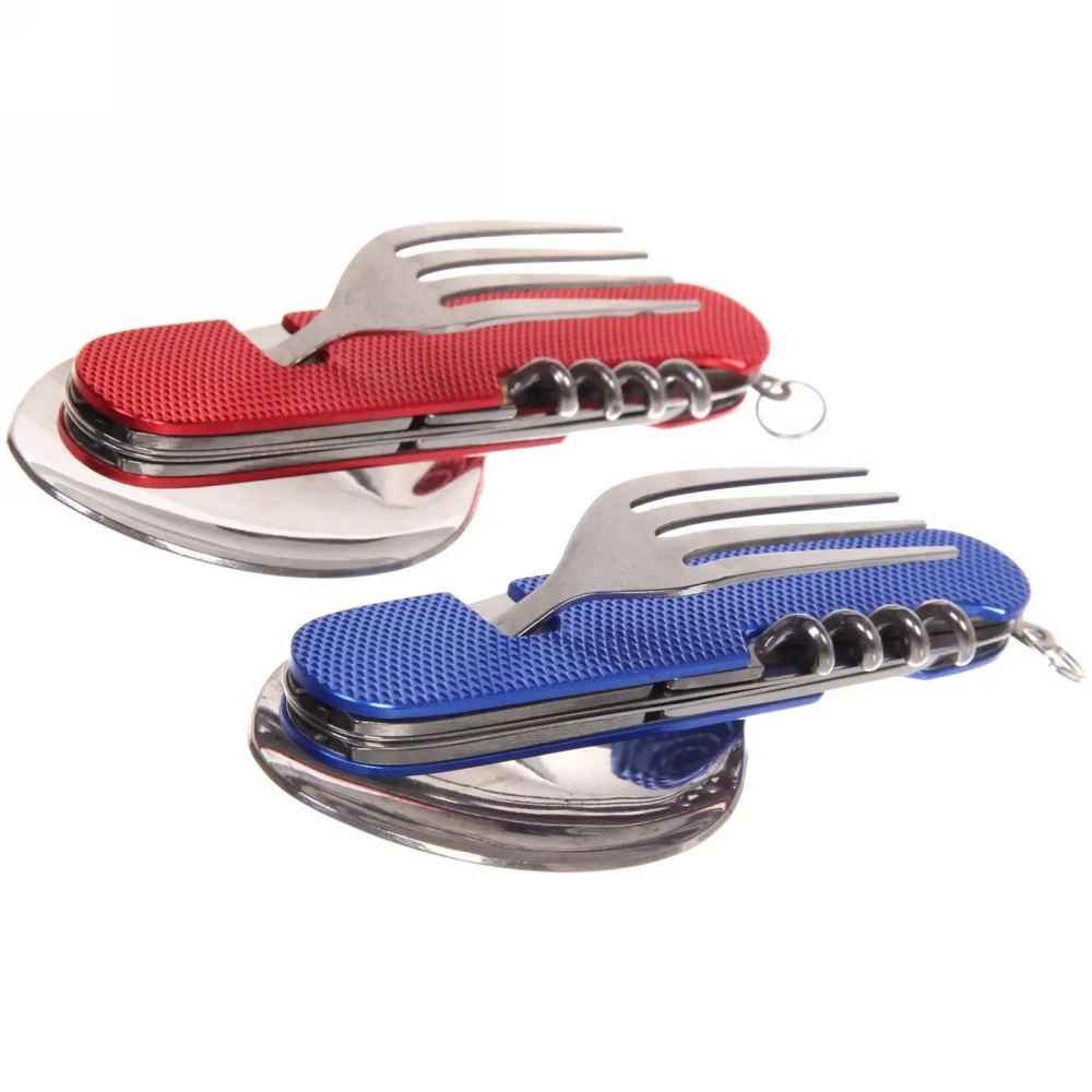 Набор походный столовый 6 в1 микс цветов