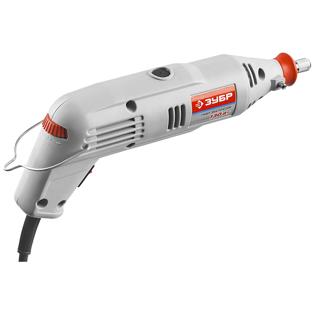 Гравер электрический Зубр с набором мини-насадок в кейсе 242 предмета ЗГ-130ЭК H242
