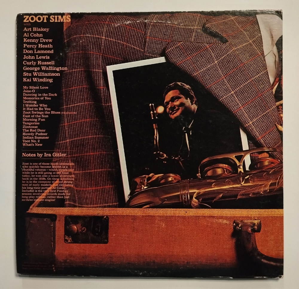 Винтажная виниловая пластинка LP Zoot Sims Zootcase (USA 1976)