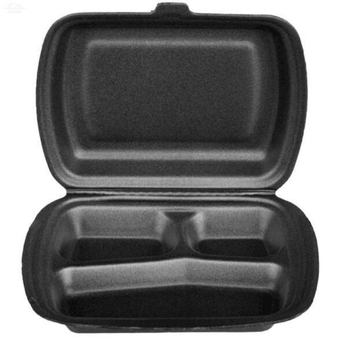 Ланч-бокс ЛБ MAX-3 Эко (250*195*68) ЧЁРНАЯ 100шт/упак