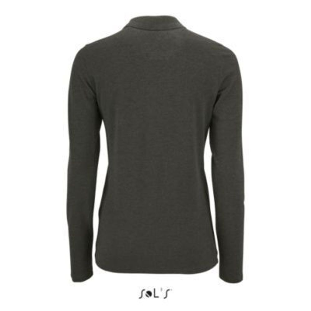 Рубашка поло с длинным рукавом Perfect, женская. Зелёный  M