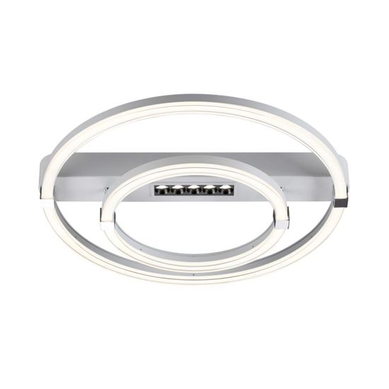 7665/55LR MITRA LED SN 64 Светильник пластик/белый LED 55Вт 3000-4000-6000K 545х505 IP20 пульт ДУ TRECKY