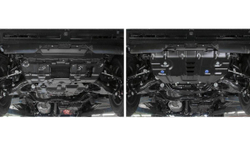 Защита радиатора Rival для Lexus GX 460 (V - 4.6) 2009-2013 2013-н.в./Toyota Land Cruiser Prado 150 (V - 2.7; 3.0D; 4.0) 2009-2013/Toyota Land Cruiser Prado 150 рестайлинг (V - 2.7; 2.8D; 3.0D; 4.0) 2013-2017/Toyota Land Cruiser Prado 150 рестайлинг (V - 2.7; 2.8D; 4.0) 2017-2020 2020-н.в., сталь 1.8 мм, с крепежом, штампованная, 111.9516.1