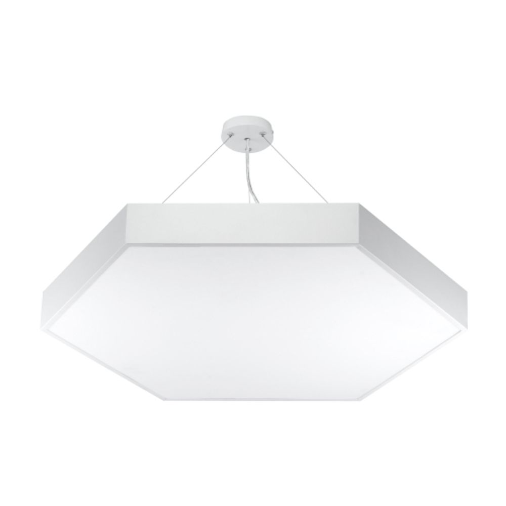 Светильник LED ЭРА Geometria SPO-121-W-40K-038 Hexagon 38Вт 4000К 4000Лм IP40 600*600*80 белый подвесной | Декоративные светильники Geometria