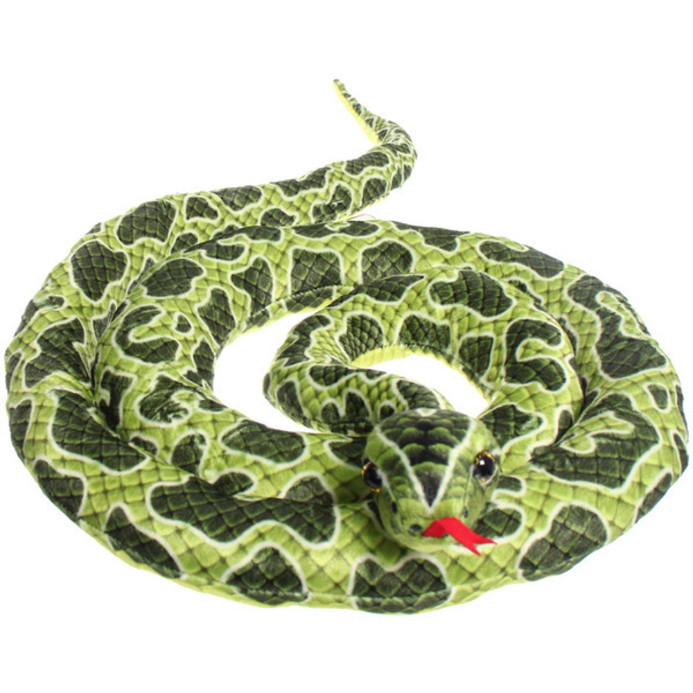 Мягкая игрушка «Змея» Волшебная 200 см, Зеленый