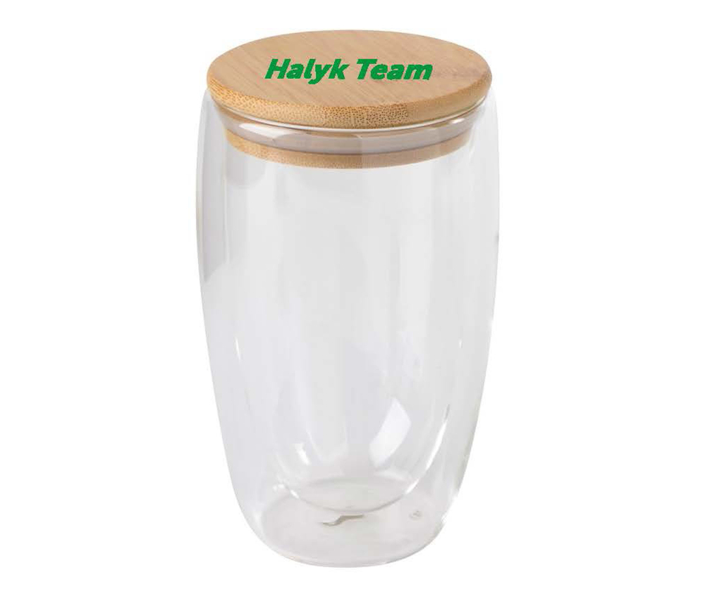 Стакан с двойными стенками Halyk Team BAMBOO ART 450 мл.