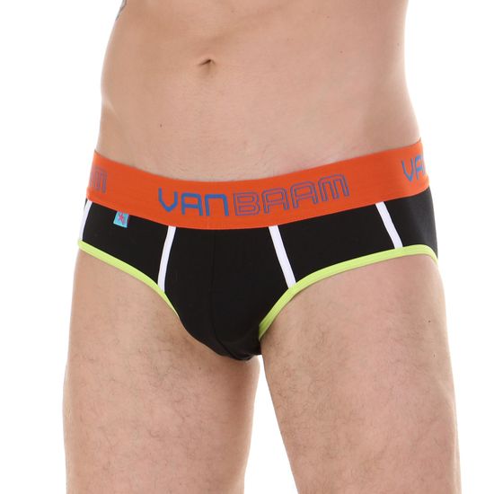 Мужские трусы брифы черные Van Baam