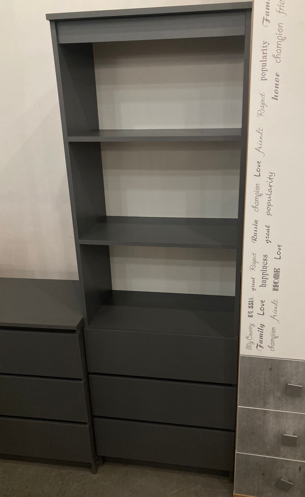 Стеллаж Мори МСТ 600.3 Графит