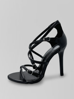 Босоножки Bai Sen К385-1 на шпильке с закрытой пяткой и переплетенными ремешками