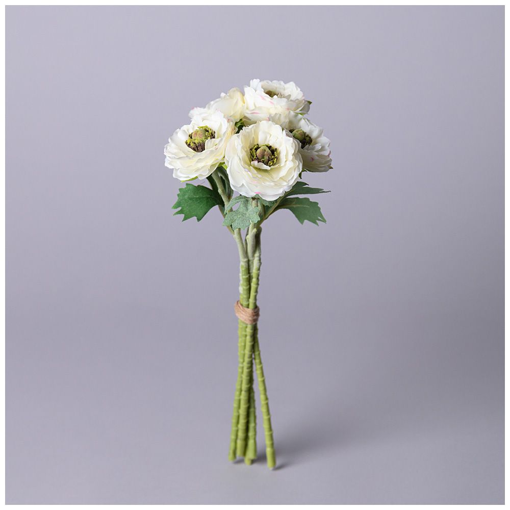 БУКЕТ ИСКУССТВЕННЫХ ЦВЕТОВ "РАНУНКУЛЮС" ВЫСОТА= 31СМ (МАЛ=12ШТ./КОР=72ШТ.)