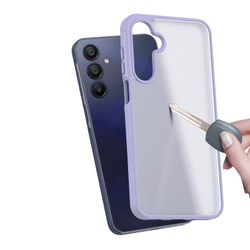 Прозрачный матовый чехол светло-фиолетового цвета для Samsung Galaxy A17 (5G, 4G), Galaxy A26 5G и Galaxy A16 (5G, 4G), серия Yind Series от Dux Ducis