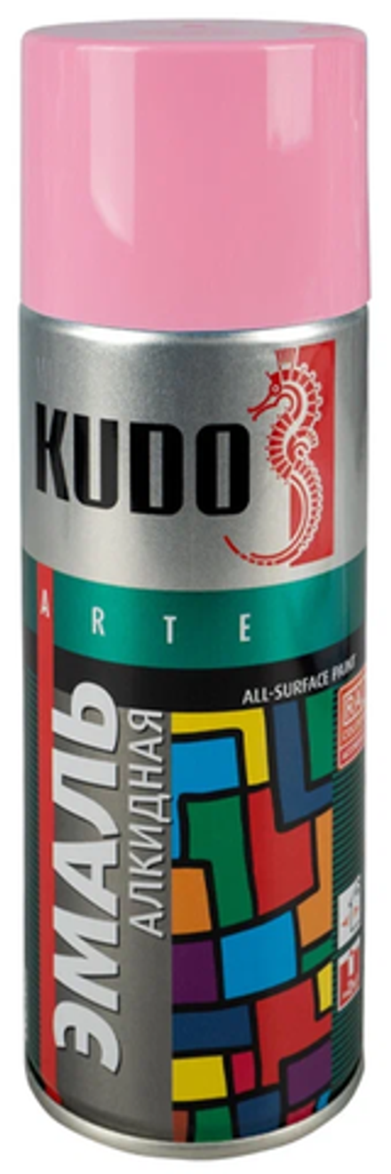 Эмаль алкидный розовый KU-1014  (0,52л) KUDO