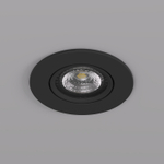DK3020-BK Встраиваемый светильник, IP 20, 10 Вт, GU5.3, LED, черный, пластик