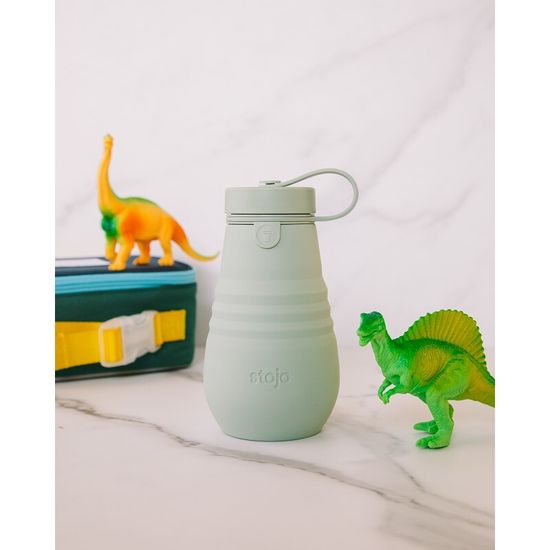 Бутылка складная силиконовая Stojo Junior Bottle Sage, 14 oz / 400 мл