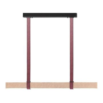 6630/36L HIGHTECH ODL24 000 металл/эко-кожа/ткань/акрил черный/бордовый/бежевый Подвесной светильник IP20 LED 36W 3000K 220V VINCENT