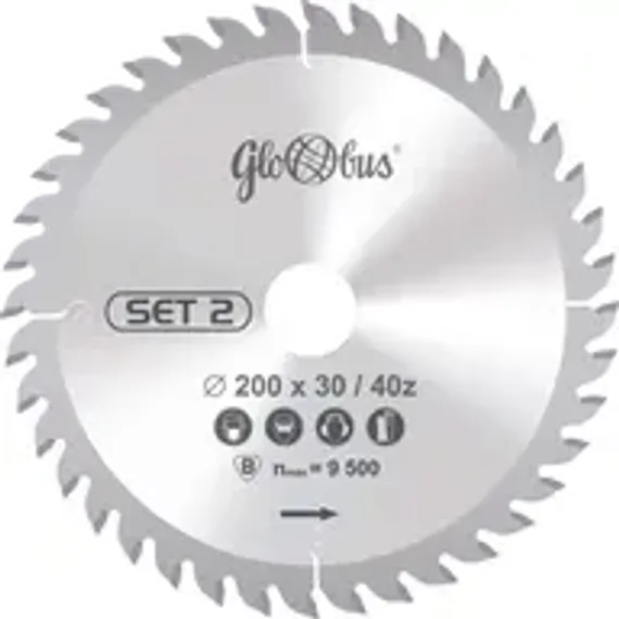 Диск пильный Globus по дереву для УШМ 130х2,2/1,2х20 мм, Z=24, арт. PS670-0130-0002