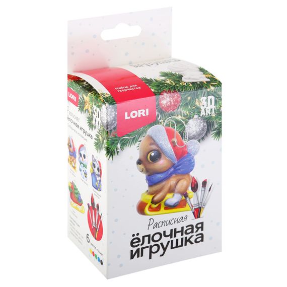 Oyuncaq Rəngləmə 3D Lori Yeni İl &quot;Мишка на санках&quot;