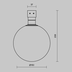 Трековый однофазный уличный светодиодный светильник Maytoni Elasity IP   O-TR01-2-S-9WW3K