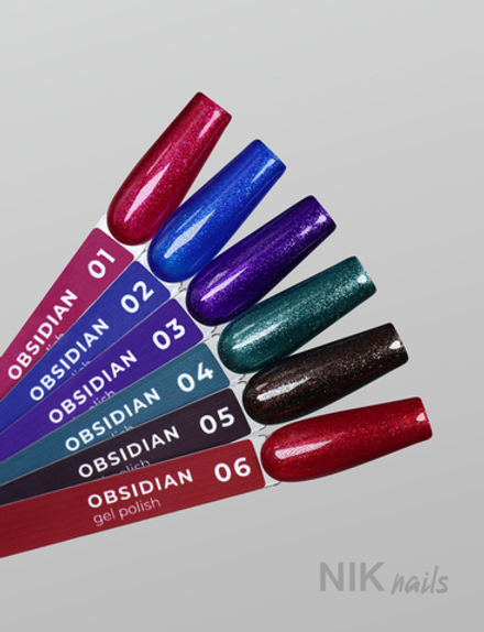 Гель лак NIK nails Obsidian № 05 10 g